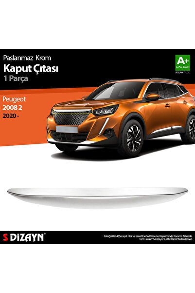1_org_zoom-9342.jpg S-Dizayn Peugeot 2008 2 Krom Kaput Çıtası 2020-2023 6923240 - Görsel 1