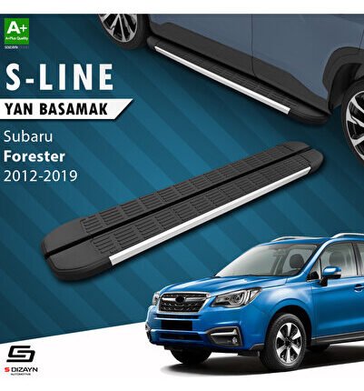 Subaru Forester 4 S-Line Aluminyum Yan Basamak 183 Cm 2012-2019 A+ Kalite SU-FR4-YBS-SL-AL-183