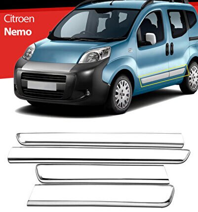 S-Dizayn Citroen Nemo Krom Yan Kapı Çıtası 4 Prç 2008-2017 5508140