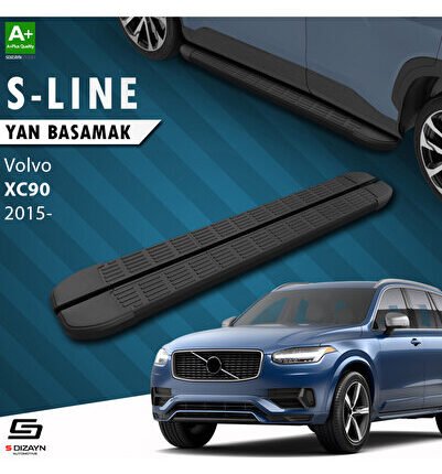 Volvo XC90 2 S-Line Siyah Yan Basamak 193 Cm 2015 Üzeri VO-X92-YBS-SL-SA-193