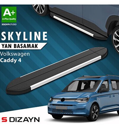 VW Caddy 4 Skyline Aluminyum Yan Basamak 193 Cm 2020 Üzeri A+ Kalite VW-CD4-YBS-SKY-AL-193