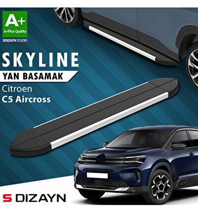Citroen C5 Aircross Skyline Aluminyum Yan Basamak 193 Cm 2017 Üzeri A+ Kalite CI-C5A-YBS-SKY-AL-193