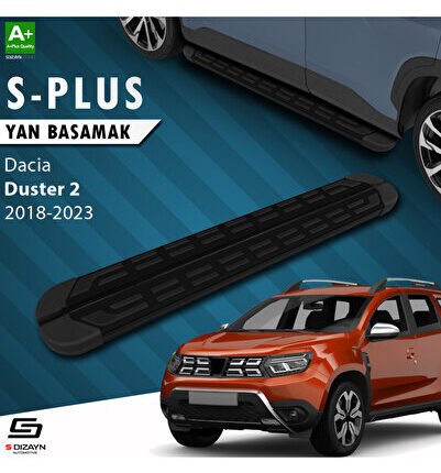 S-Dizayn Dacia Duster 2 S-Plus Siyah Yan Basamak 173 Cm 2018-2023 A+ Kalite
