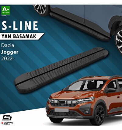 Dacia Jogger S-Line Siyah Yan Basamak 213 Cm 2022 Üzeri A+ Kalite DC-JG1-YBS-SL-SA-213