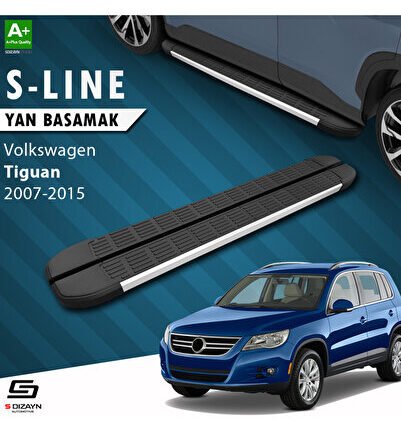 VW Tiguan S-Line Aluminyum Yan Basamak 173 Cm 2007-2015 A+ Kalite VW-TG1-YBS-SL-AL-173