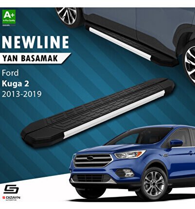 Ford Kuga 2 NewLine Aluminyum Yan Basamak 183 Cm 2013-2019 A+ Kalite FO-KG2-YBS-NW-AL-183