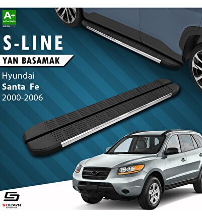 Hyundai Santa Fe S-Line Krom Yan Basamak 163 Cm 2000-2006 A+ Kalite HY-SF1-YBS-SL-KA-163