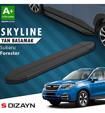 Subaru Forester 4 Skyline Siyah Yan Basamak 183 Cm 2012-2019 A+ Kalite SU-FR4-YBS-SKY-SA-183