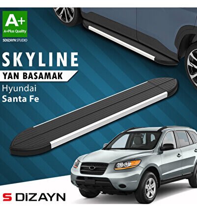 Hyundai Santa Fe Skyline Aluminyum Yan Basamak 163 Cm 2000-2006 A+ Kalite HY-SF1-YBS-SKY-AL-163