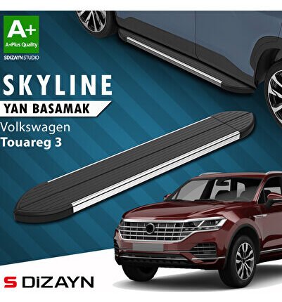 VW Touareg 3 Skyline Krom Yan Basamak 193 Cm 2018 Üzeri A+ Kalite VW-TO3-YBS-SKY-KA-193-E