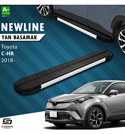 Toyota C-HR NewLine Aluminyum Yan Basamak 173 Cm 2016-2023 A+ Kalite TO-CH1-YBS-NW-AL-173-E