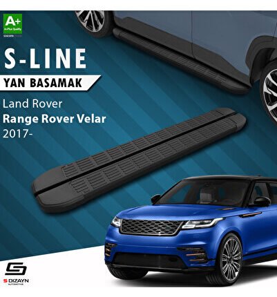 Land Rover Range Rover Velar S-Line Siyah Yan Basamak 193 Cm 2017 Üzeri A+ Kalite LA-VL1-YBS-SL-SA-1