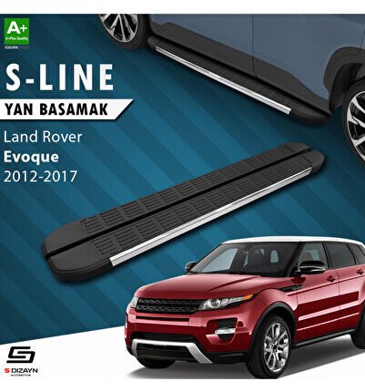 Land Rover Range Rover Evoque S-Line Krom Yan Basamak 173 Cm 2012-2017 A+ Kalite LA-EV1-YBS-SL-KA-17