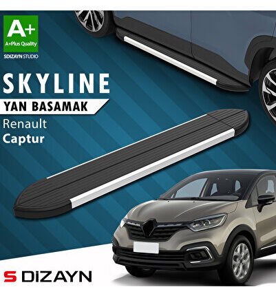 Renault Captur Skyline Aluminyum Yan Basamak 173 Cm 2013-2020 A+ Kalite RE-CP1-YBS-SKY-AL-173