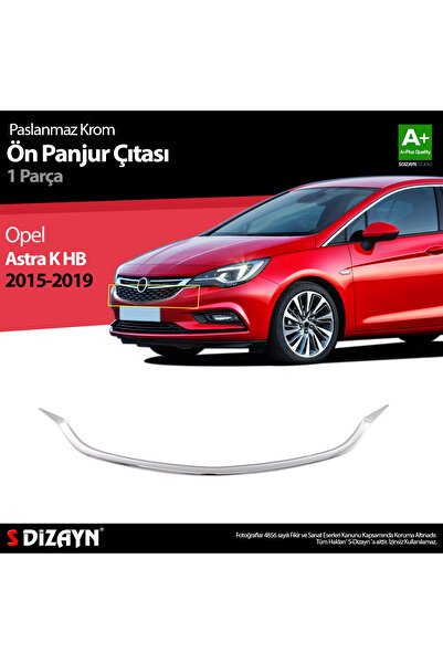 1_org_zoom-9624.jpg S-Dizayn Opel Astra K HB Krom Ön Panjur Çıtası 1 Prç. 2015-2022 6829180 - Görsel 1