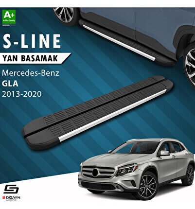 Mercedes GLA X156 S-Line Aluminyum Yan Basamak 183 Cm 2013-2020 A+ Kalite MR-GA1-YBS-SL-AL-183