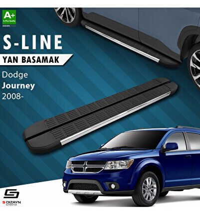 Dodge Journey S-Line Krom Yan Basamak 183 Cm 2008-2020 A+ Kalite DO-JO1-YBS-SL-KA-183
