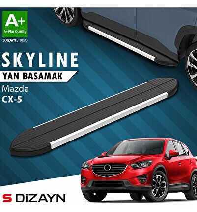 Mazda CX-5 Skyline Aluminyum Yan Basamak 183 Cm 2012-2016 A+ Kalite MZ-X51-YBS-SKY-AL-183