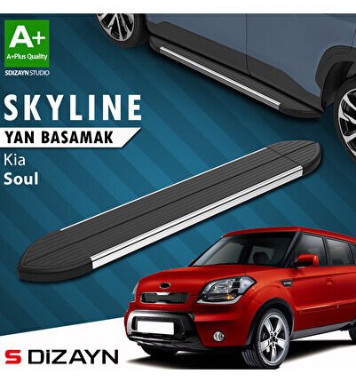 Kia Soul Skyline Krom Yan Basamak 173 Cm 2009-2014 A+ Kalite KI-SO1-YBS-SKY-KA-173