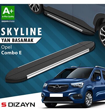 Opel Combo E Kısa Şase Skyline Krom Yan Basamak 203 Cm 2018 Üzeri A+ Kalite OP-COE-KS-YBS-SKY-KA-203