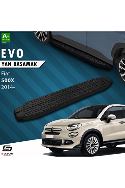 1_org_zoom-9715.jpg S-Dizayn Fiat 500X Evo Siyah Yan Basamak 173 Cm 2014 Üzeri A+ Kalite - Görsel 1