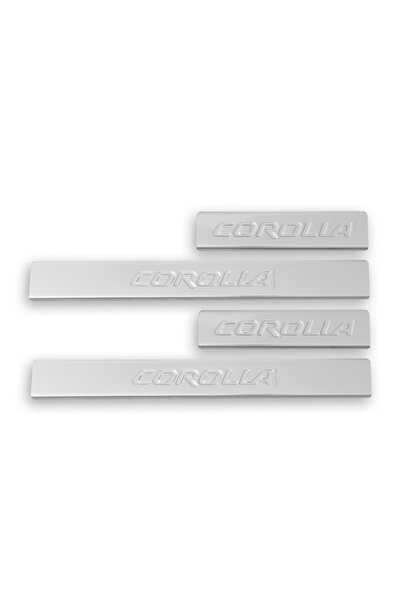 1_org_zoom-9765.jpg Toyota Corolla Uyumlu Krom Kapı Eşiği 2002-2007 Paslanmaz Çelik - Görsel 1