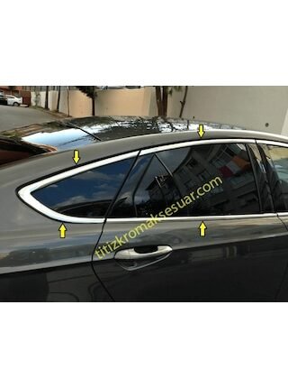 Ford Mondeo 2015-2019 Krom Cam Çerçevesi Aksesuarı 14 Parça