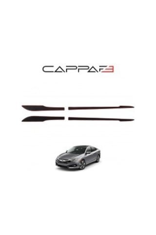 IMG-1091372907272824691.jpg Honda Civic 2016- Yılı Ve Sonrası Uyumlu Yan Kapı Alt Çıta 4 Parça - Görsel 1