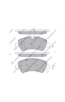 Sangsın Sp1884 Arka Fren Balata Ford Tourneo Custom. Transıt Custom 2.2l Tdcı 12- Kablosuz Mebk2j2m008aa-bk212m008ac-bk212m008
