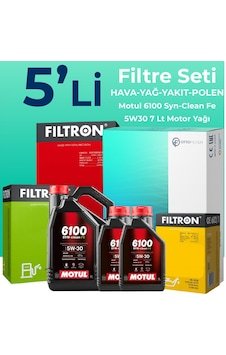 Filtron Ford Tourneo Custom 2.2 Tdcı Motul Motor Yağlı Bakım Seti 2012-2019 5li
