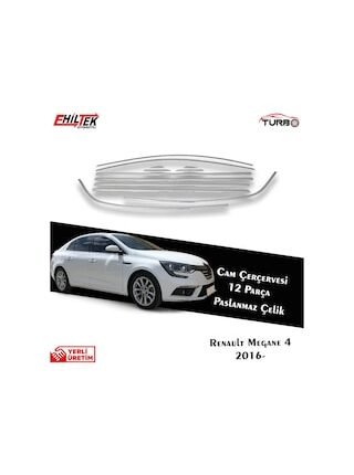 Renault Megane 4 Sd Krom Cam Çerçevesi 12 Prç 2016 ve Üzeri