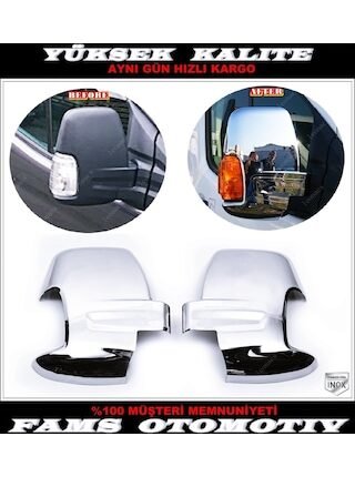 Ford Transit Mk8 Krom Ayna Kapağı 2 Parça 2013 Ve Üzeri P.çelik