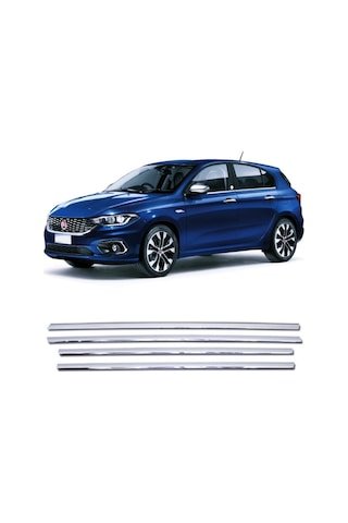 IMG-1302498165173248764.jpg Fiat Egea Hb Krom Cam Çıtası 4 Kapı P.çelik 2015 Sonrası - Görsel 1