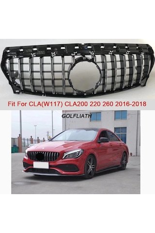 IMG-146579389409246812.jpg Mercedes W117 Cla Gtr Ön Panjur Izgara 2016-2018 Makyajlı - Görsel 1