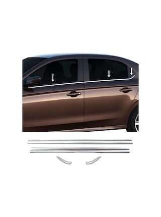 Peugeot 301 Krom Cam Çıtası 6 Prç P.çelik 2012 Sonrası