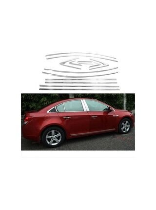 Chevrolet Cruze Sedan Krom Cam Çerçevesi Set 2009 Sonrası 14 Par