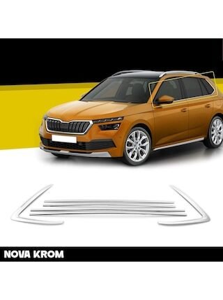 Autogp Skoda Kamiq Cam Çerçevesi Kenar Çıtası Krom Tamtur 2021+ 12 Parça Au-sk- 1349