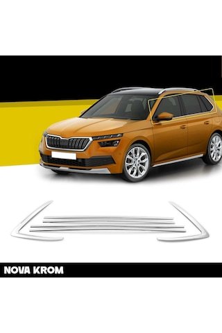 IMG-1681386110210143442.jpg Autogp Skoda Kamiq Cam Çerçevesi Kenar Çıtası Krom Tamtur 2021+ 12 Parça Au-sk- 1349 - Görsel 1