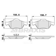 BRAXIS Laguna 2 Ön Fren Balata Takımı 410607613R