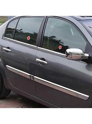 Renault Megane 2 Sedan Krom Cam Çıtası Seti 2004 - 2010