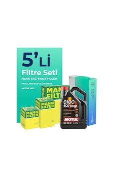 Mann Ford Transit Custom 2.0 Dizel Filtre Bakım Seti Motul Motor Yağlı (2015-2023) 5 Li