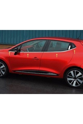 IMG-1984015002860152708.jpg Renault Clio 4 HB Krom Cam Çıtası 8 prç. P. Çelik 2012-2018 - Görsel 1