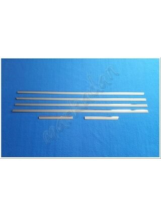 Citroen C5 Krom Cam Çıtası 2001-2007 6 Parça Paslanmaz Çelik