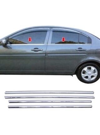 Hyundai Accent Era Krom Cam Çıtası 4 Prç 2005-2011 Arası P.çelik