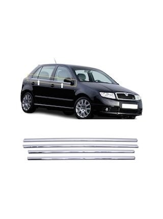 Skoda Fabia Krom Cam Çıtası 4 Kapı P.çelik 2000-2007 Arası