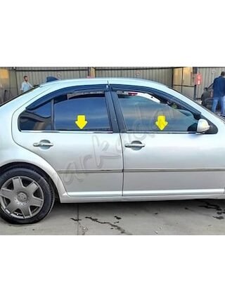 Vw Bora Krom Cam Çıtası 1998-2004 4 Parça Paslanmaz Çelik