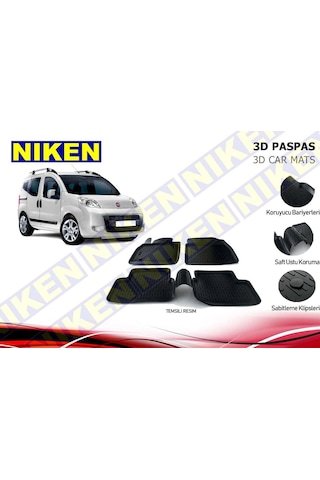 IMG-2909995820079814318.jpg Fiat Fiorino 3D Havuzlu Paspas Niken - Görsel 1