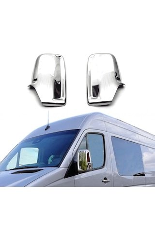 IMG-2943713502301718275.jpg Mercedes Sprinter W906 Krom Ayna Kapağı 2 Prç P.çelik 2006-2018 - Görsel 1