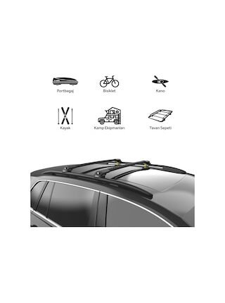 Volkswagen Touareg 7p 2011-2018 Turtle Air1 Ara Atkı Siyah