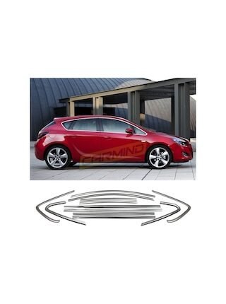 Opel Astra J Hb Krom Cam Çerçevesi 2010-2014 12 Parça